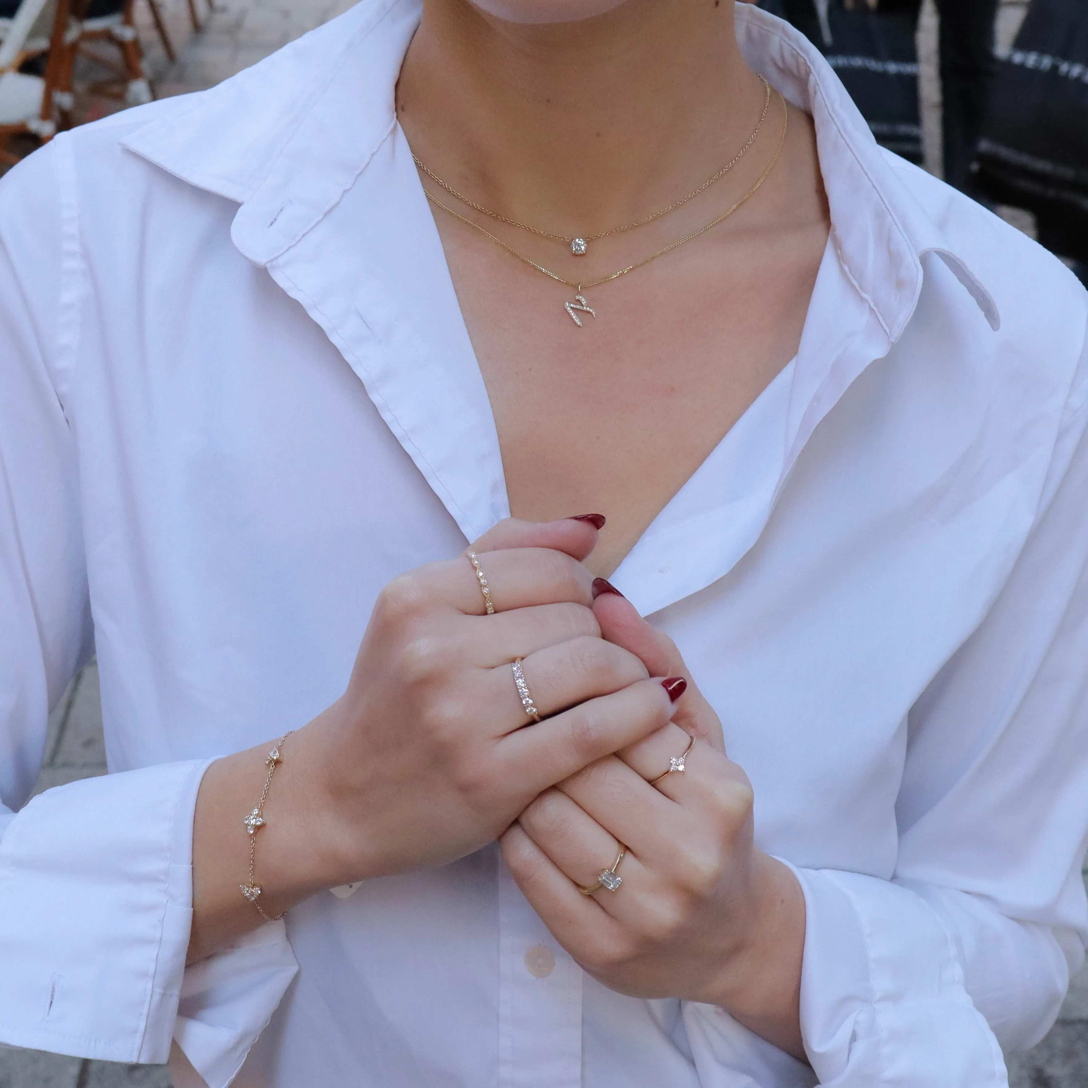 Annabelle Necklace White Diamond