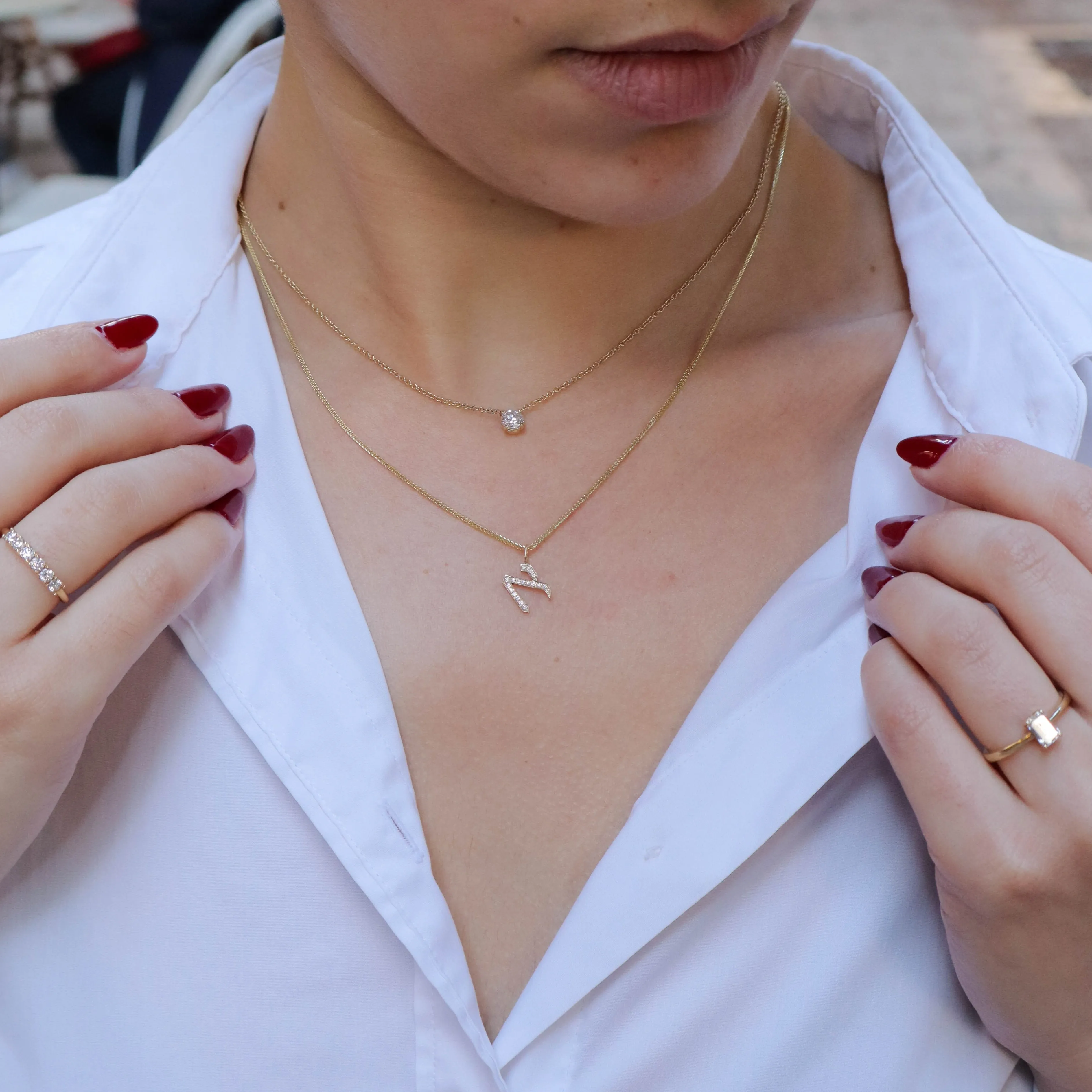 Annabelle Necklace White Diamond