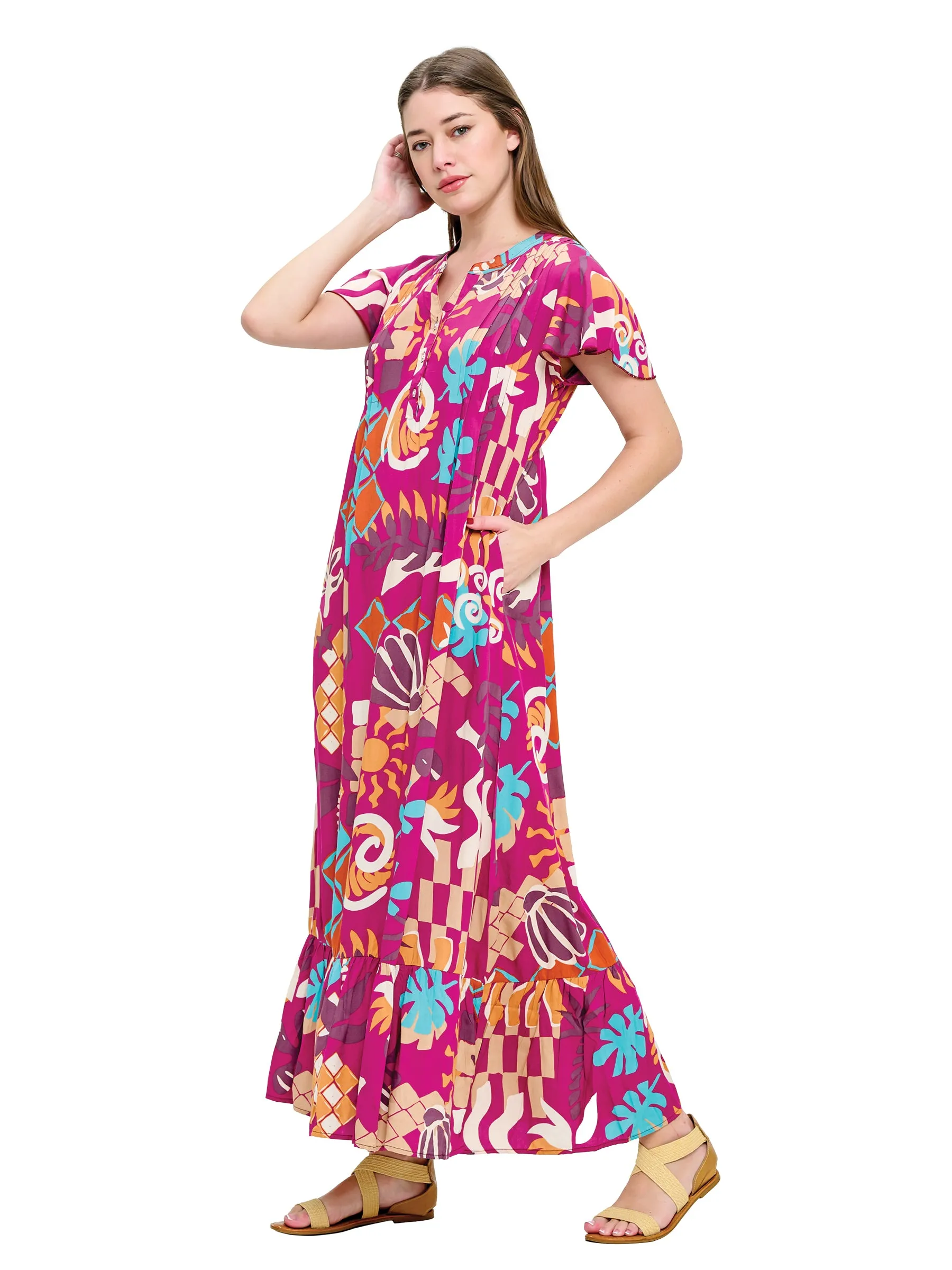 Boho Floral Maxi Dress