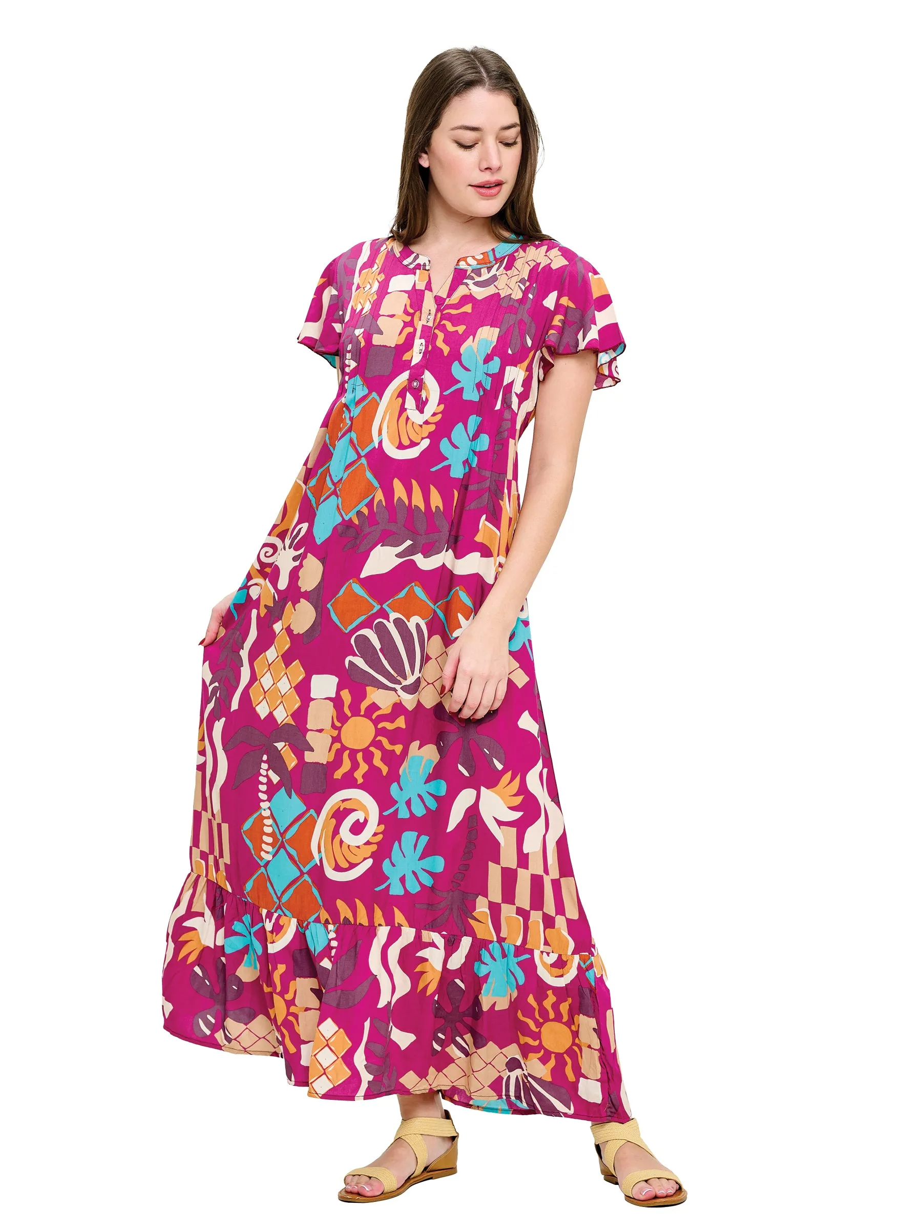 Boho Floral Maxi Dress