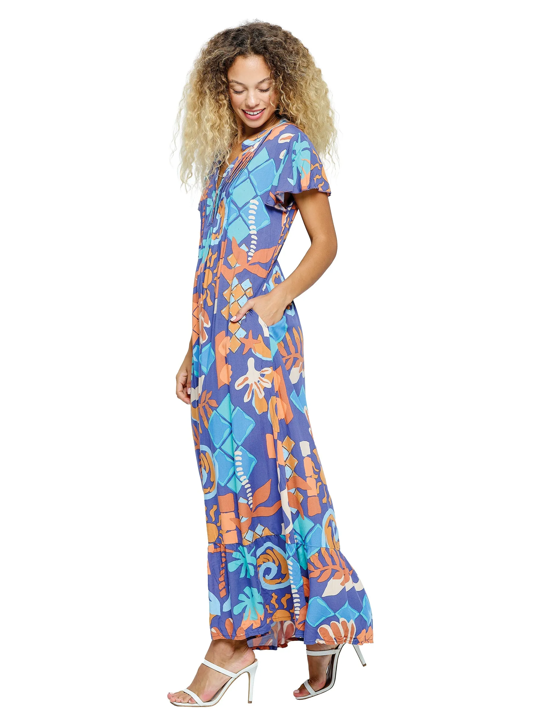 Boho Floral Maxi Dress