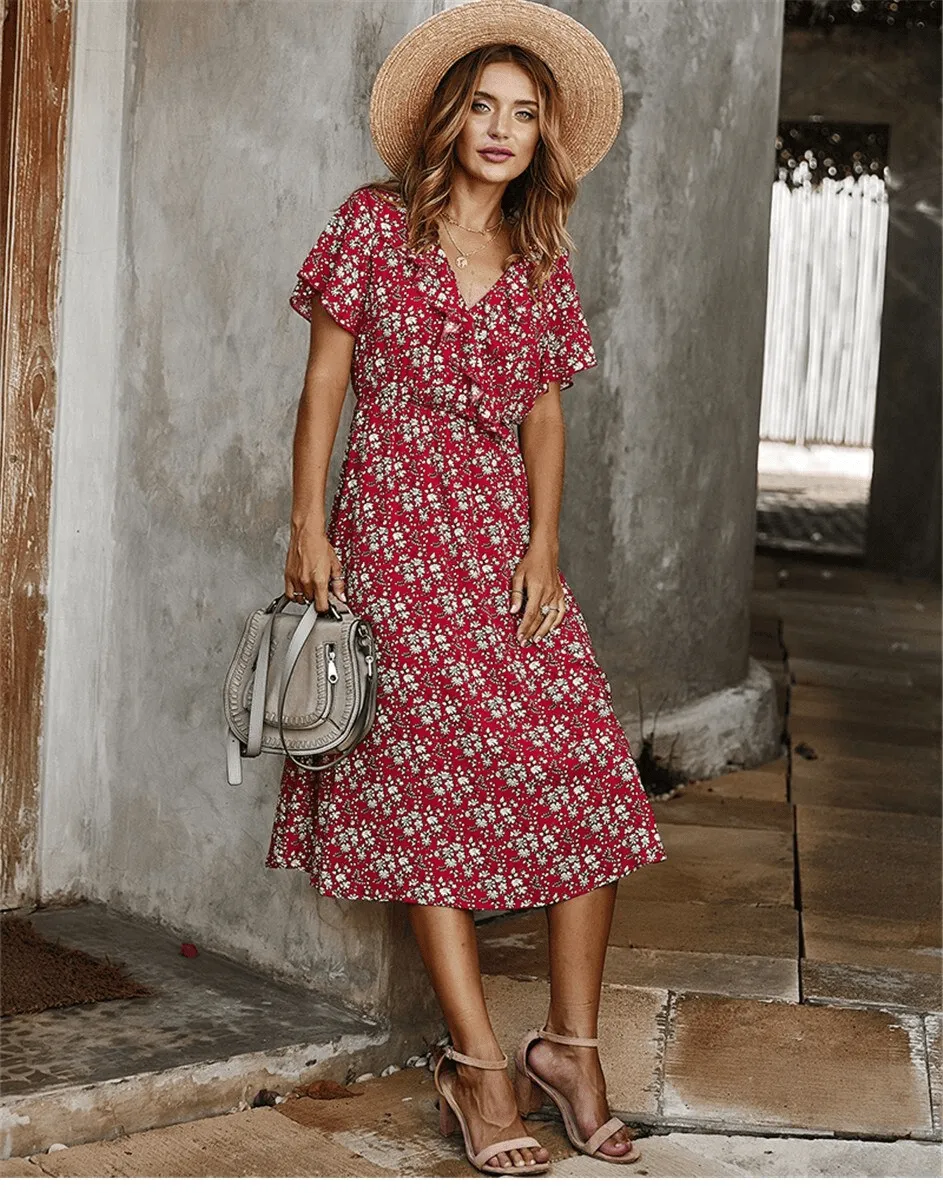Boho Midi Dress