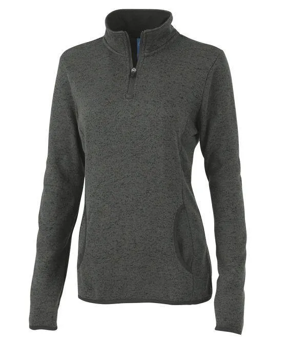 Charles River Apparel Women's Heathered Fleece Pullover