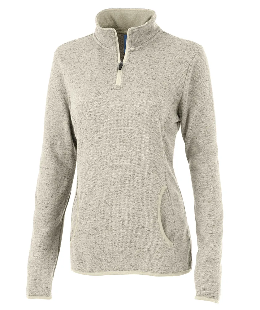 Charles River Apparel Women's Heathered Fleece Pullover