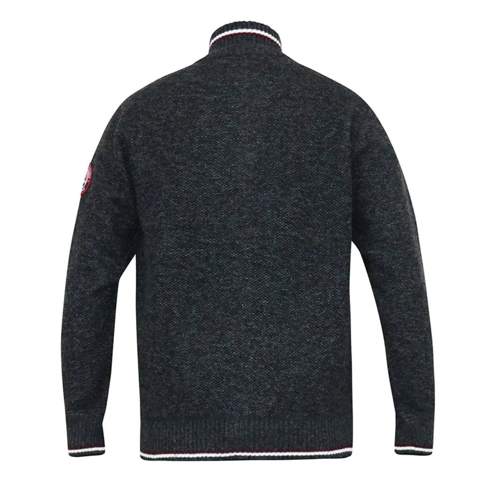 D555 Full Zip Fleece Lined Sweatshirt | Aberdare Charcoal