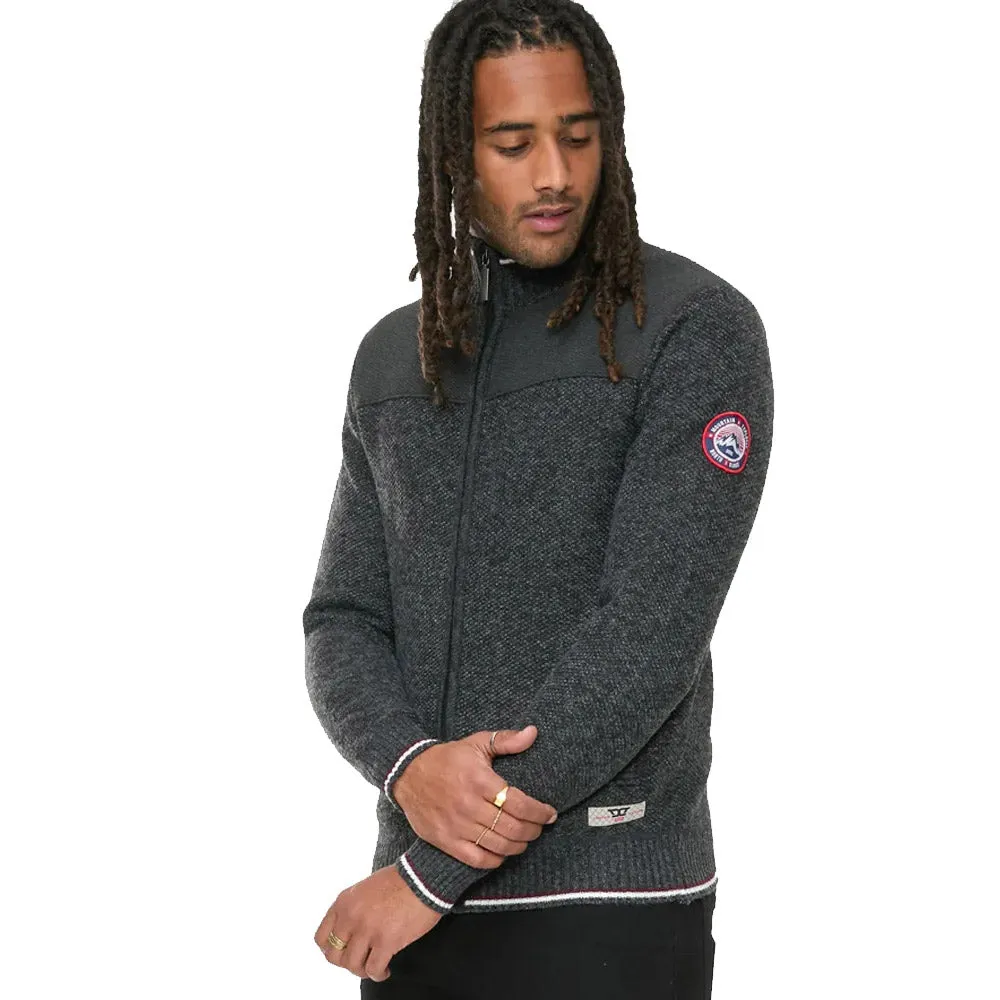 D555 Full Zip Fleece Lined Sweatshirt | Aberdare Charcoal