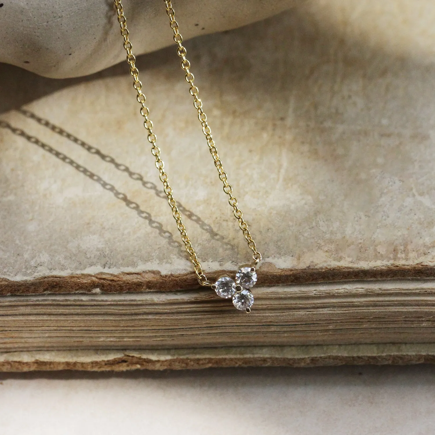 Grace Necklace White Diamonds