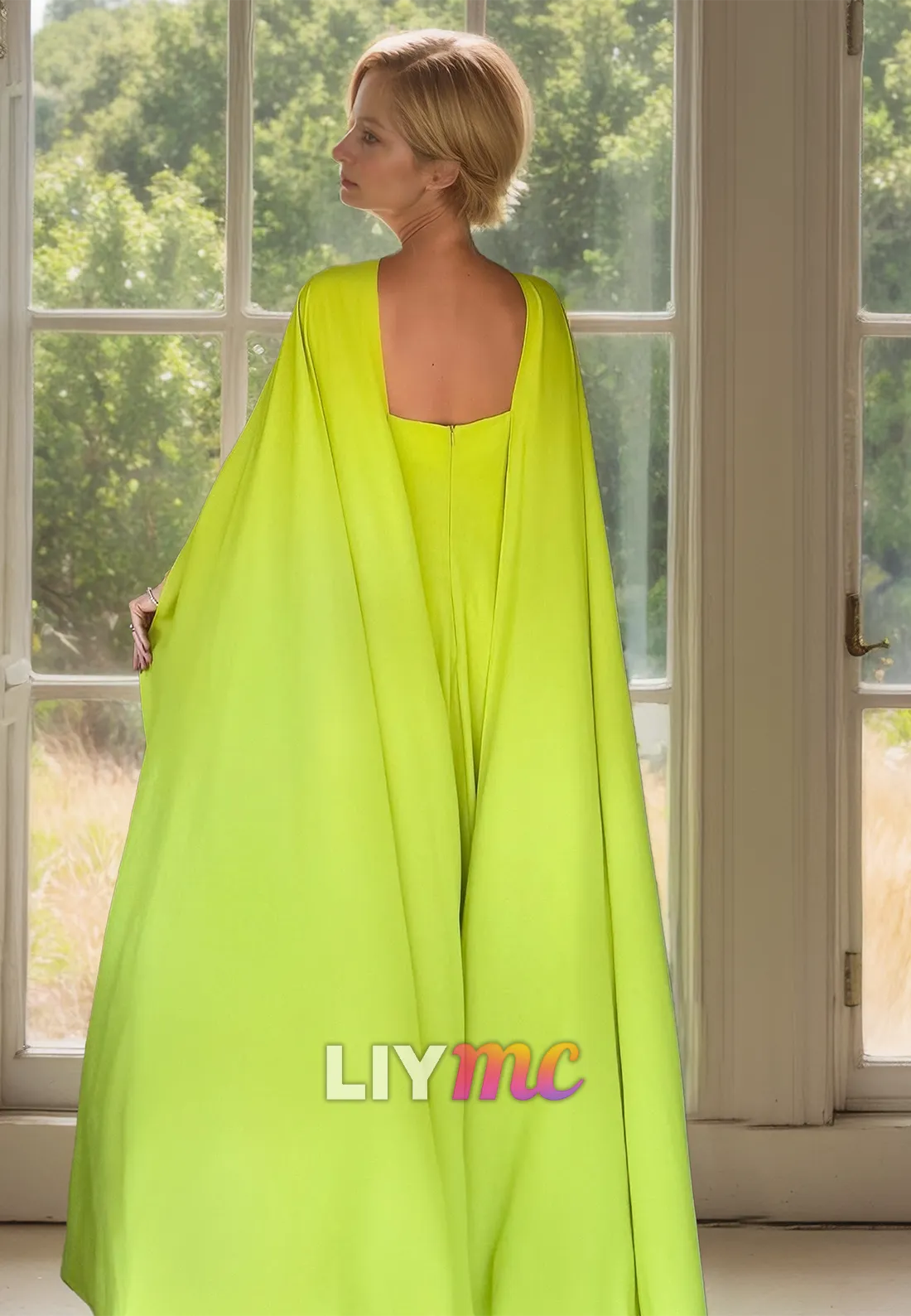 Halter Sleeveless A-Line Chiffon Simple Mother of Bride Dress