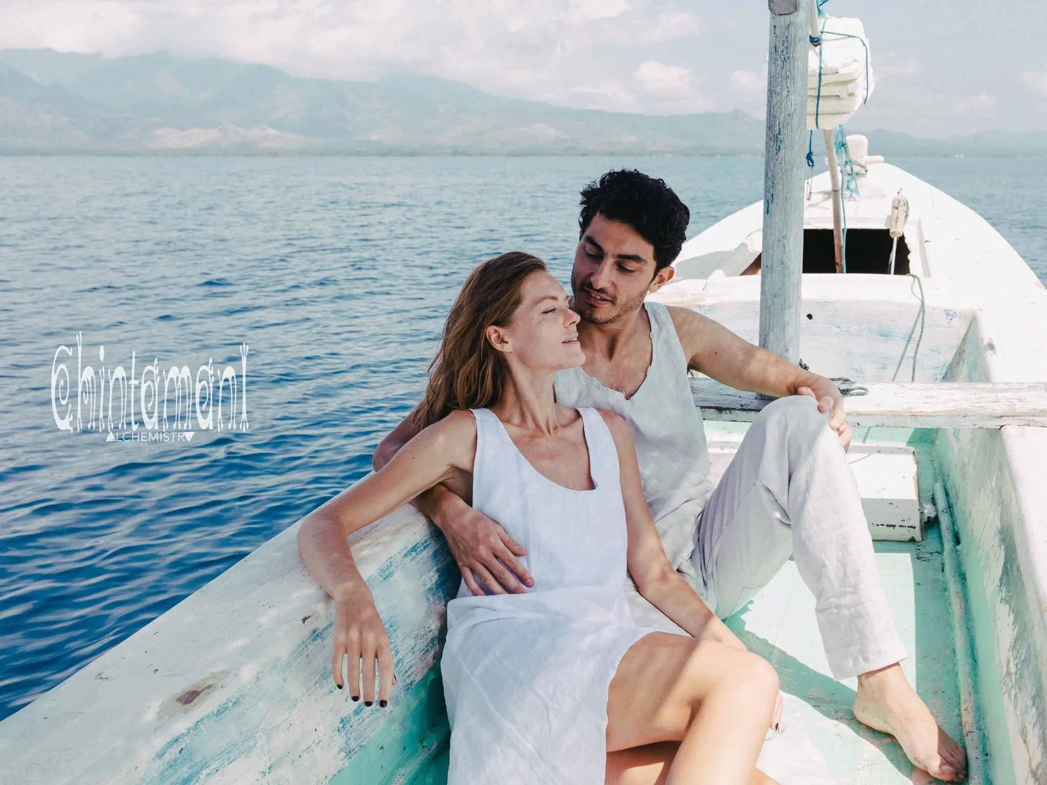 High Low Linen Maxi Dress with Open Back / White