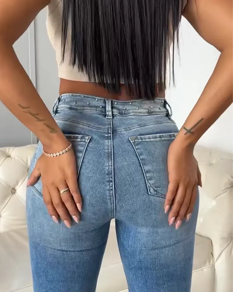 High-Waisted Skinny Jeans (Pre-Sale)