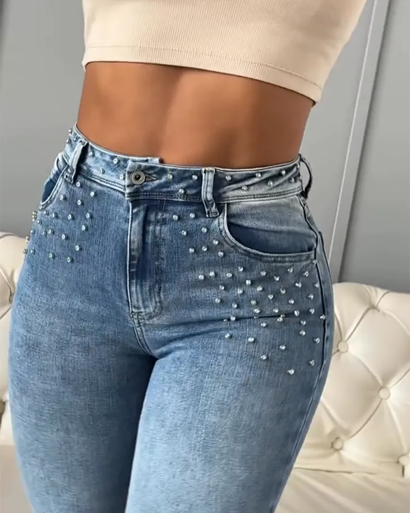 High-Waisted Skinny Jeans (Pre-Sale)