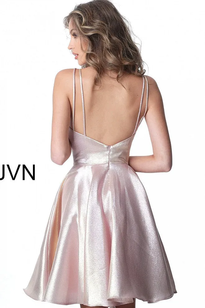 Jovani JVN3780 Size 12 Short Metallic homecoming dress Prom Dress Fit & Flare
