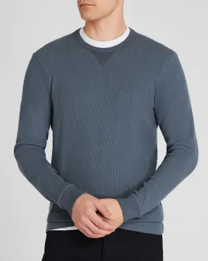 Long-Sleeve Waffle Crew