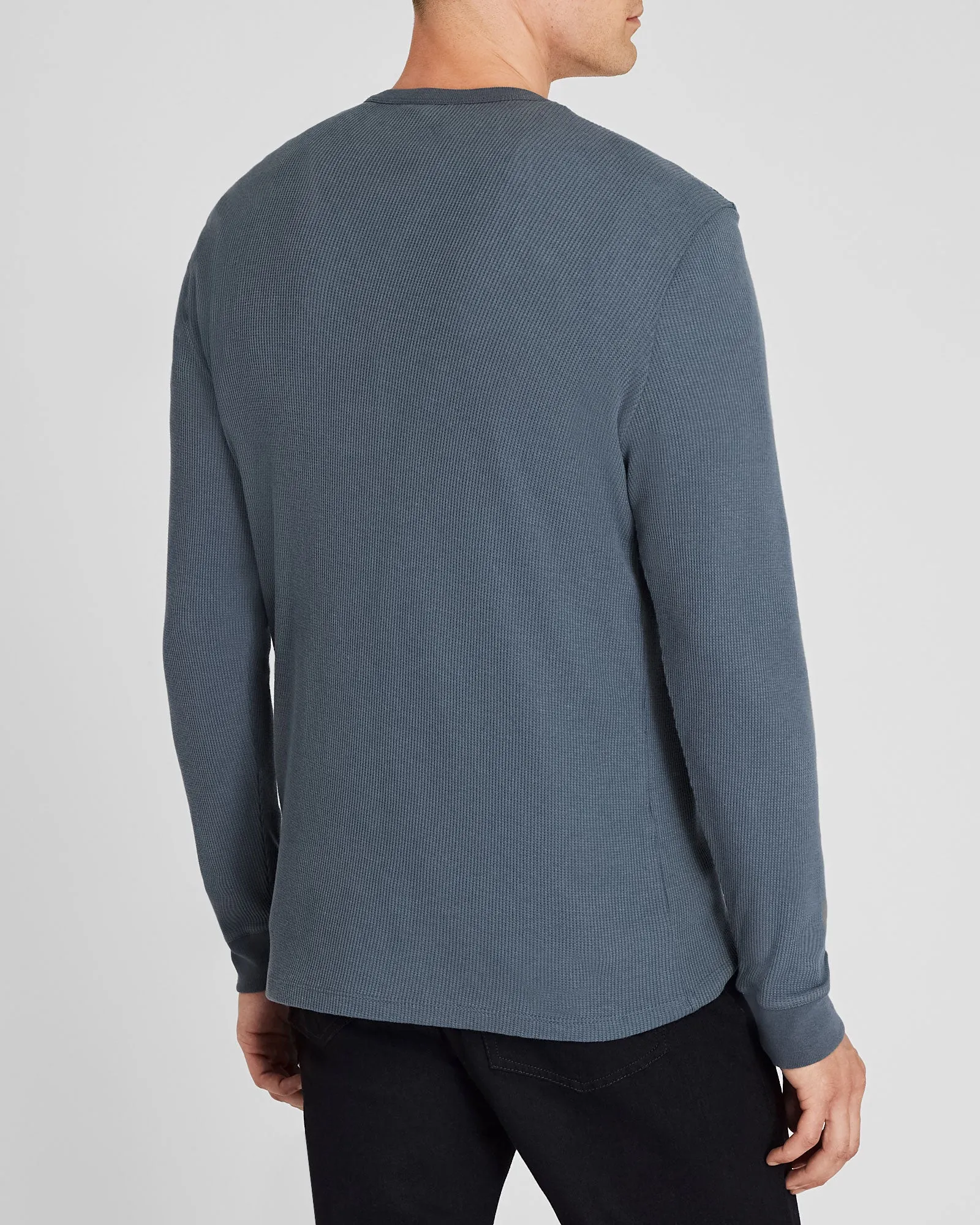 Long-Sleeve Waffle Crew