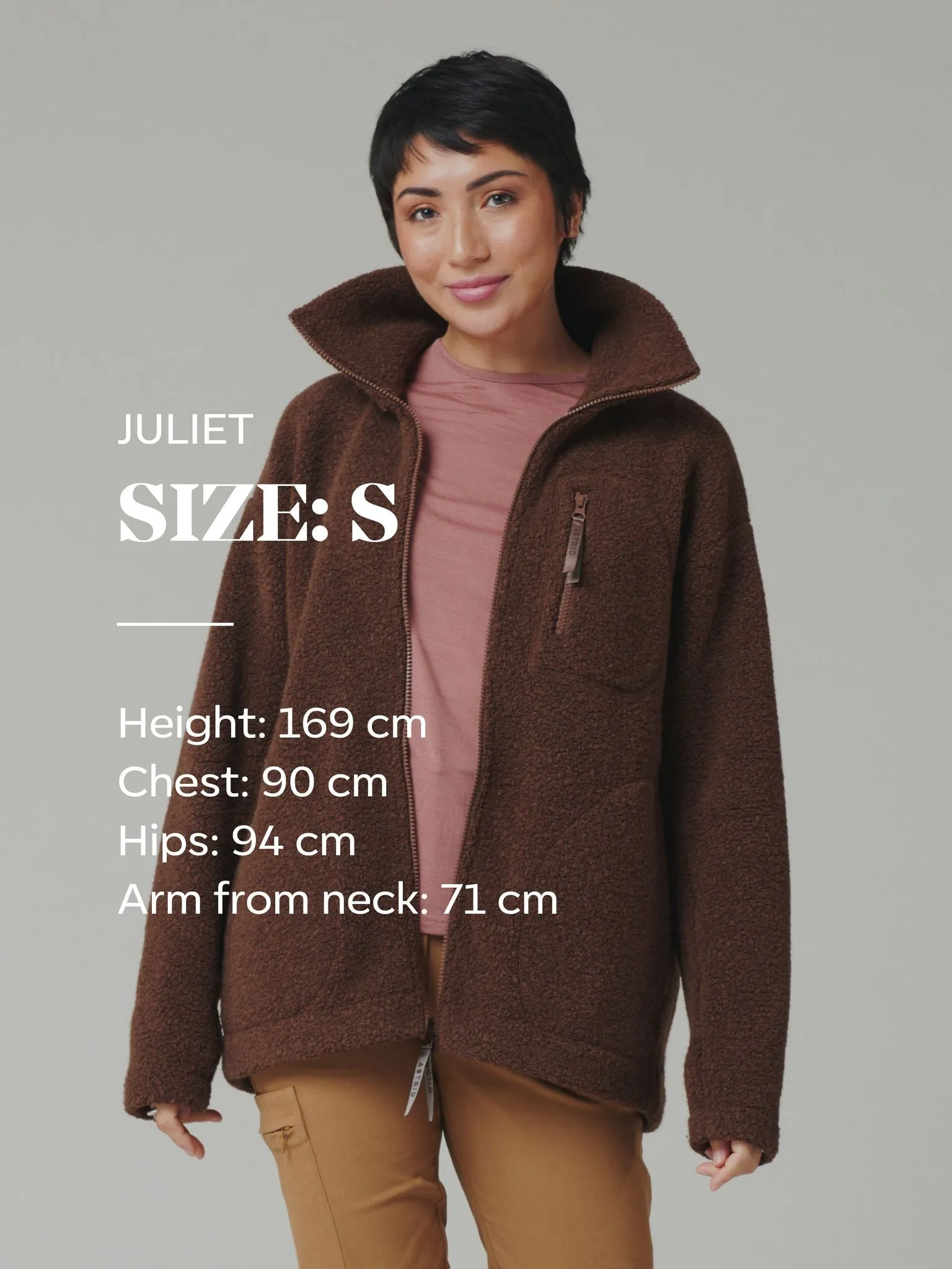 Minna Minimalist Wool Fleece Jacket Navy