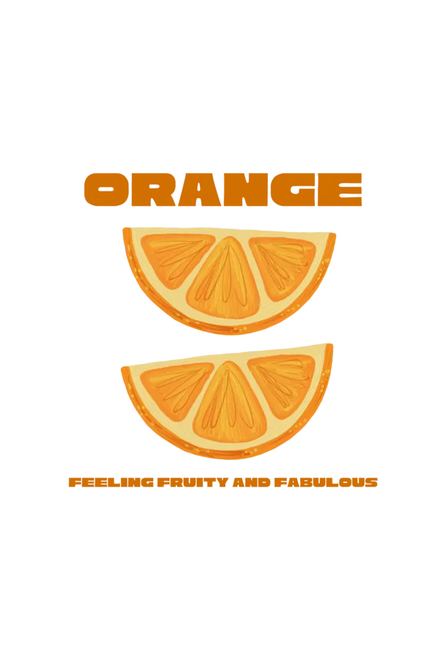 Orange Graphic Printed T-shirt Tee for Women