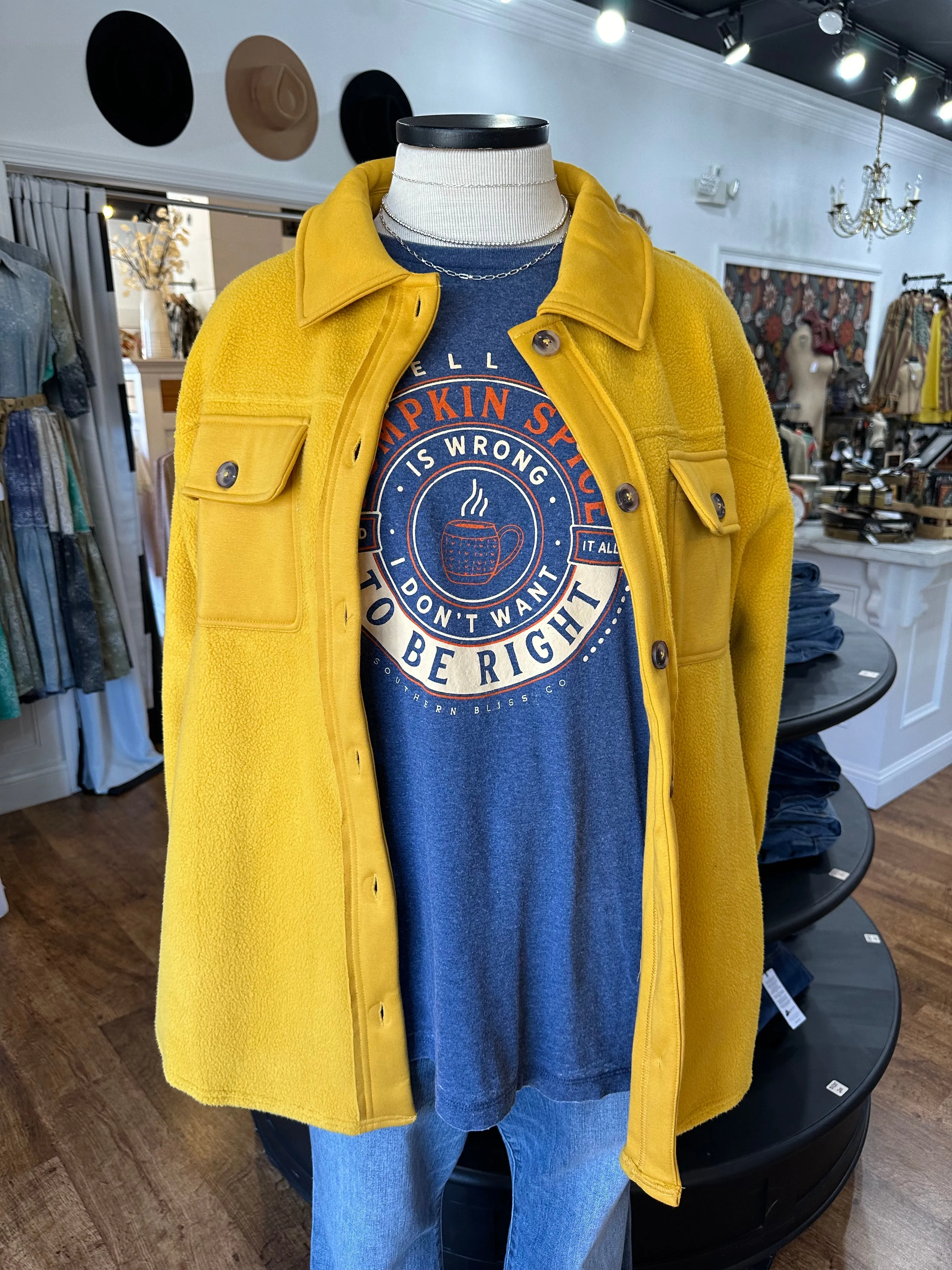 Pumpkin Spice Acid Wash Graphic Tee
