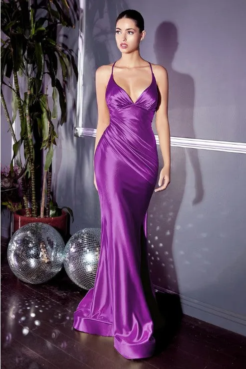 Same Day Shipping-Beautiful Emerald Green Sweetheart Stretch Satin Backless Maxi Dress