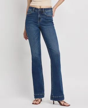 Vervet by Flying Monkey Sustainability High Rise Trouser Fit Boot Cut Jeans